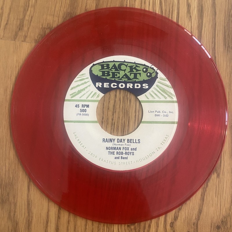 HEAR! RARE NM DOO WOP 45 Norman Fox Rainy Day Bells Thats Life BACK BEAT RED WAX