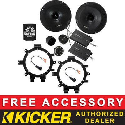 KICKER CSS654 6.5'' OEM SPEAKER REPLACEMENT KIT FOR CHEVROLET SILVERADO 1999-2006