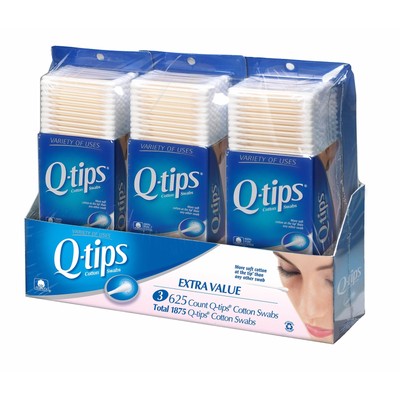Product Of Qtip Cotton Swabs 3 Pk./625 Ct. Beauty Tools & Accessories bulk Savi