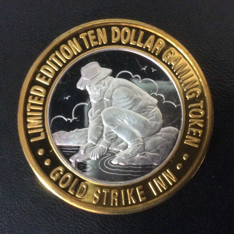 1995 Gold Strike Inn Casino Gold Panner Silver Strike Boulder