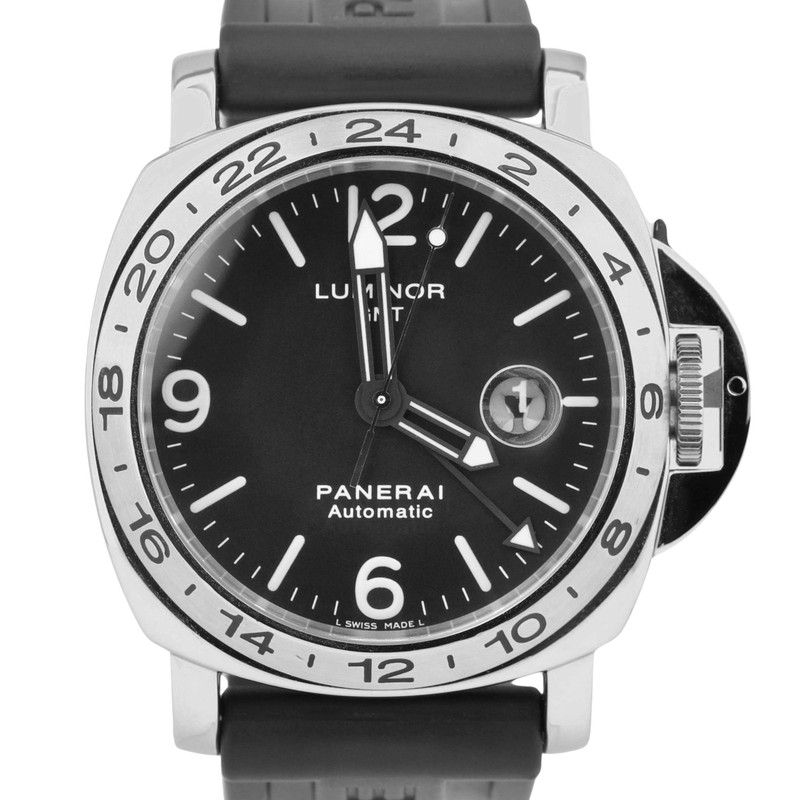Panerai Luminor GMT PAM 23 Automatic Stainless Steel 44mm Rubber
