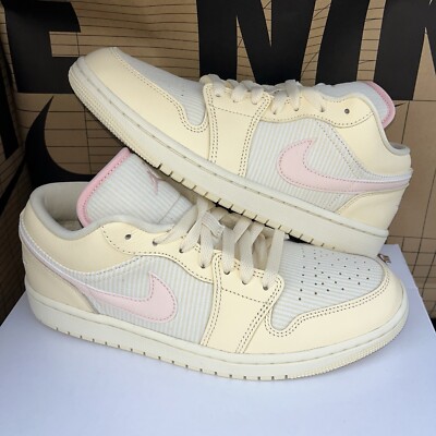 NEW Nike Air Jordan 1 Low SE Muslin Sail Coconut Milk Women Size 7  FQ1925-100