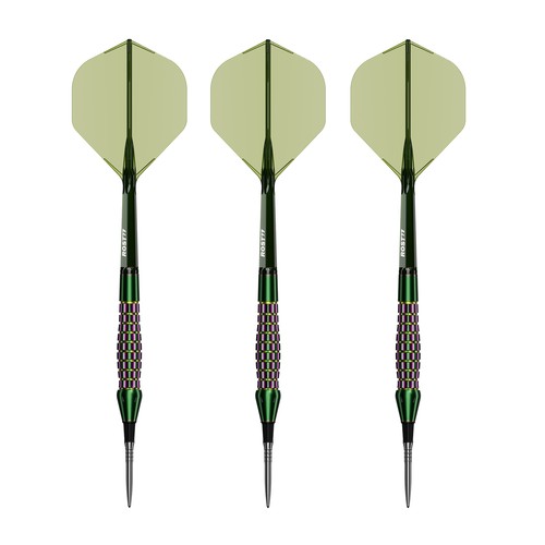 CUESOUL FOREST'CROCODILE'21/23g OTO Point 90% Tungsten Dart Set