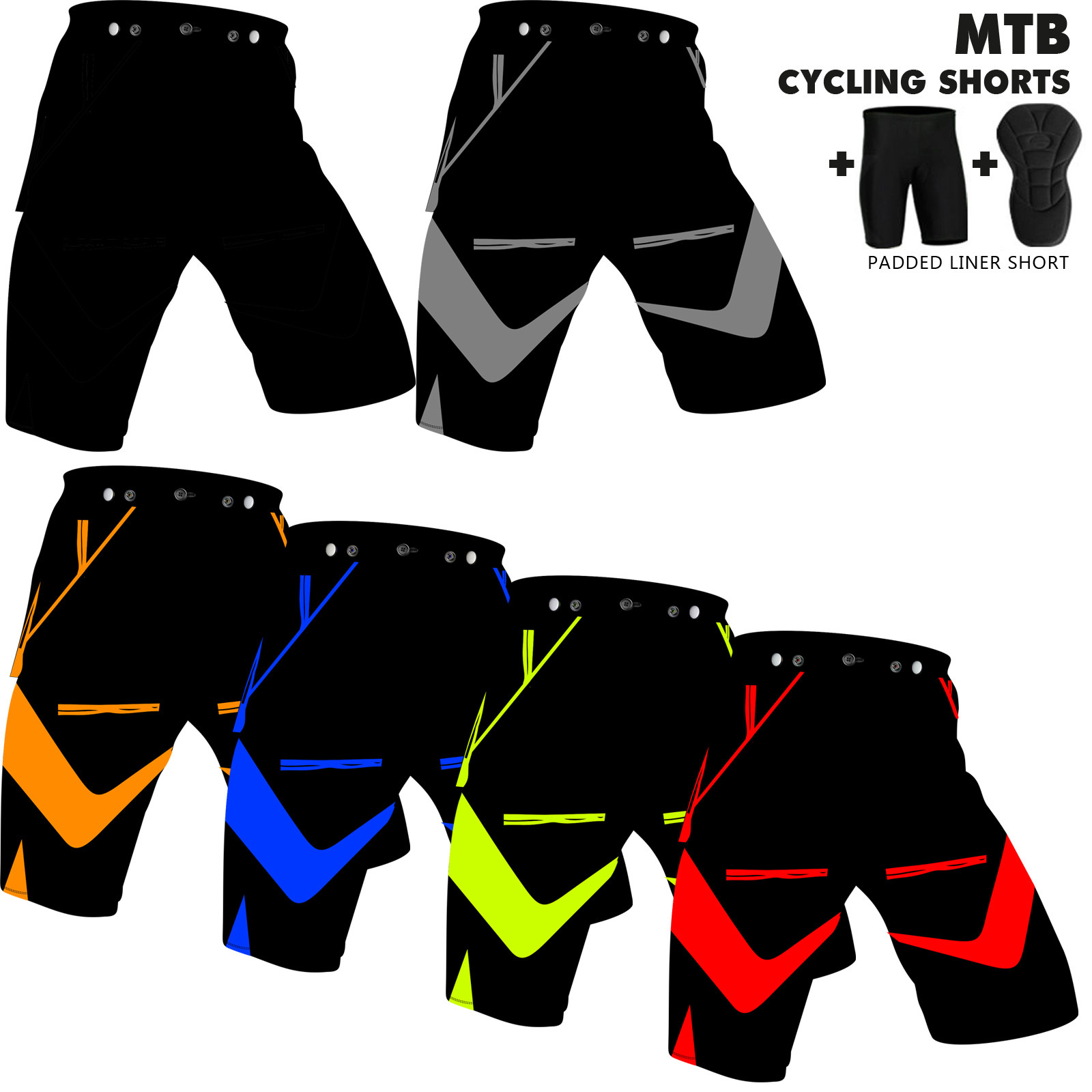 padded liner cycling shorts
