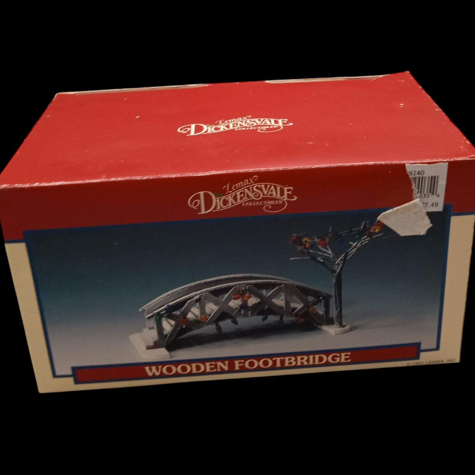 Lemax Dickensvale Wooden Footbridge Village Collection with Tree Light