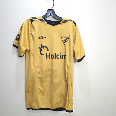 LDU Quito Ecuador Liga Pro Soccer Football Jersey Kit Gold Mens Medium Umbro M