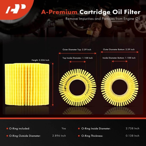 Engine Oil Filter for Toyota Corolla Matrix Lexus CT200h Pontiac Vibe Scion iM