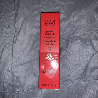 Sisley Phyto Rouge Shine Sheer Color & Hydration #12 Sheer Cocoa New In Box.