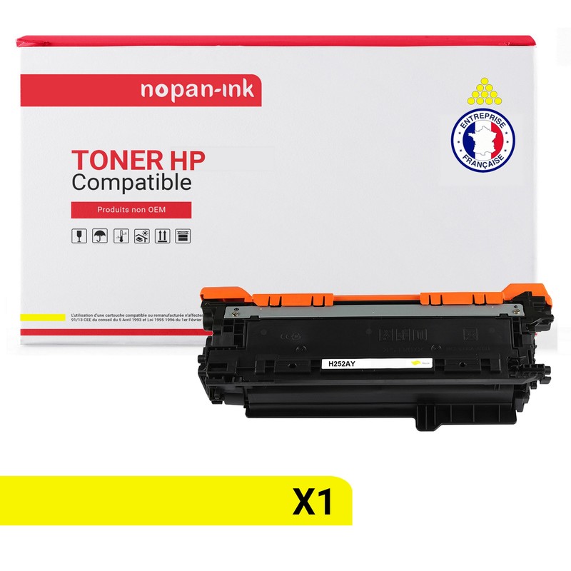 Toner X1- Ce252a504a (Yellow) - Compatible Pour Hp
