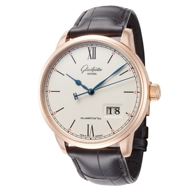 Glashutte 18K Rose Gold Men's Senator Excellence Panorama 40mm Automatic Watch