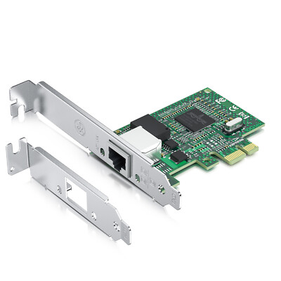 1Gb Network Card, with Broadcom BCM5751 Chipset, Single RJ45 PCIe x1, BCM5751-T1