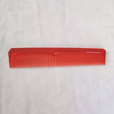 Vintage Comb Unbranded Red Fine Tooth Hair 
