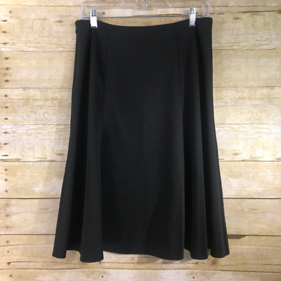 Ladies black top flare skirt