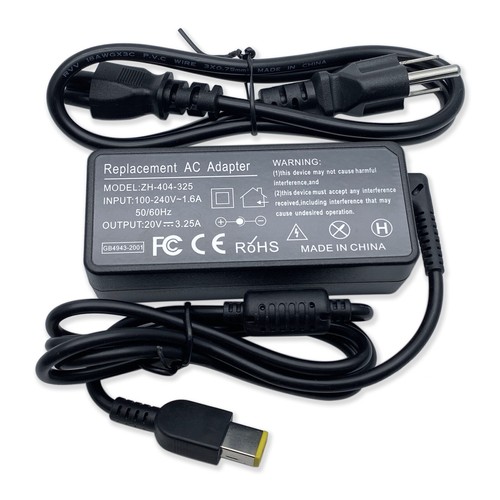 AC Adapter For Lenovo ThinkCentre M93p 10AA Tiny Desktop 65W Power Supply Cord