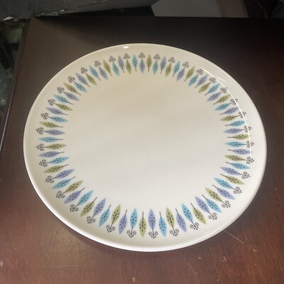 Carefree True China By Syracuse Nordic Pattern Dinner Plate MCM Atomic 10 