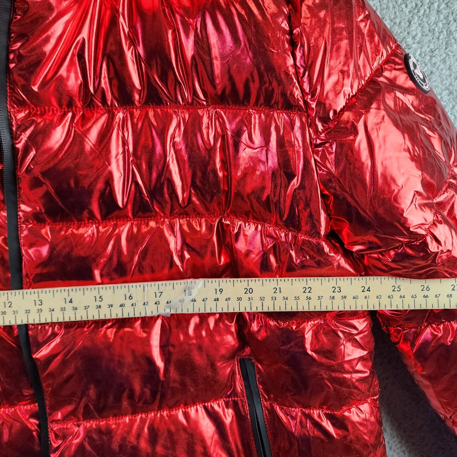 White Mark Plus Size Faux Fur Cold Weather Puffer Jacket Women's 3XL Red L/S~ - Picture 6 of 16
