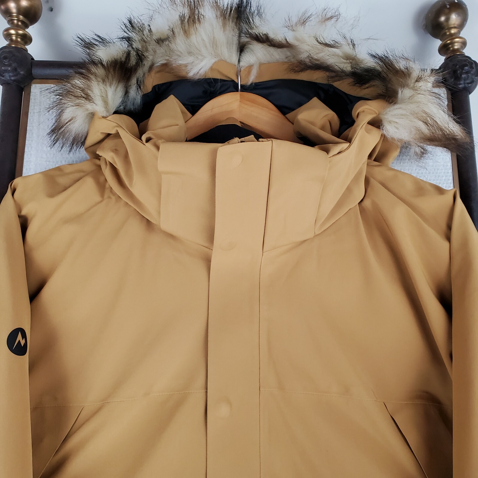 Pre-owned Marmot $375  Mens Size 2xl 700 Duck Down Jacket Khaki Hooded Yukon Parka In Beige
