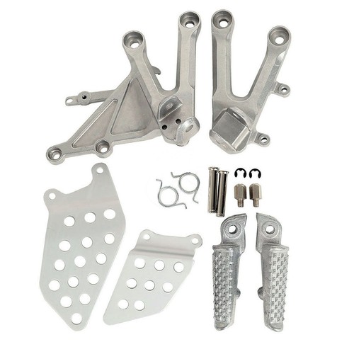 VOBOR Motorcycle Front Footpegs - 1 Pair Footrest Rubber Pad Grip Cover Non-Slip Foot Peg Pedals For Honda 125cc CG 125 - Foto 5