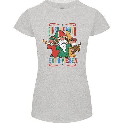 Cinco De Mayo Lets Fiesta Funny Gnomes Womens Petite Cut T-Shirt