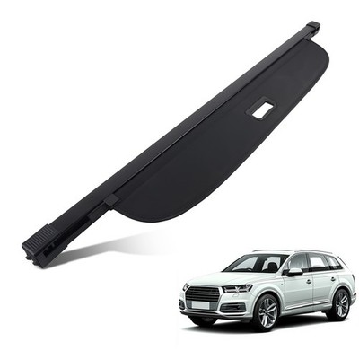 Cargo Privacy Trunk Shield Cover for Audi Q7 2016-2024 4M0863553D Black