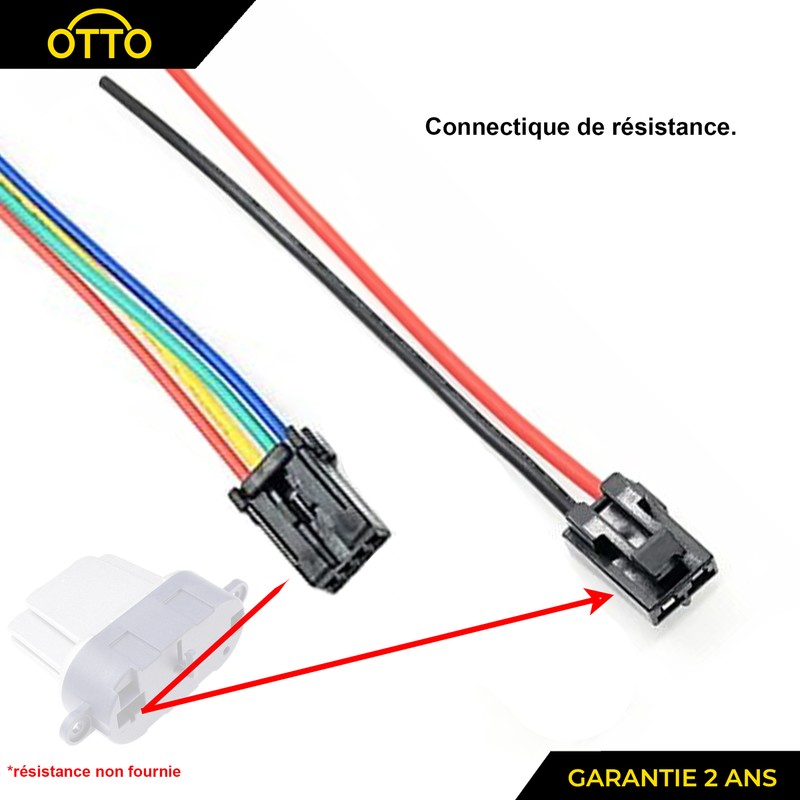 Prise De Resistance De Chauffage Pour Renault Laguna 2 Et Velsatis = 7701206541