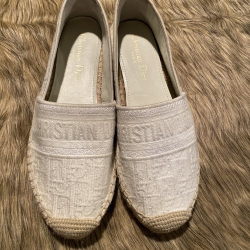 DIOR GRANVILLE ESPADRILLE White EU39 US8.5 | eBay