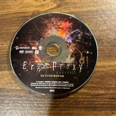 Ergo Proxy - Vol. 3: Cytotropism (DVD, 2007) Disc Only Free Shipping