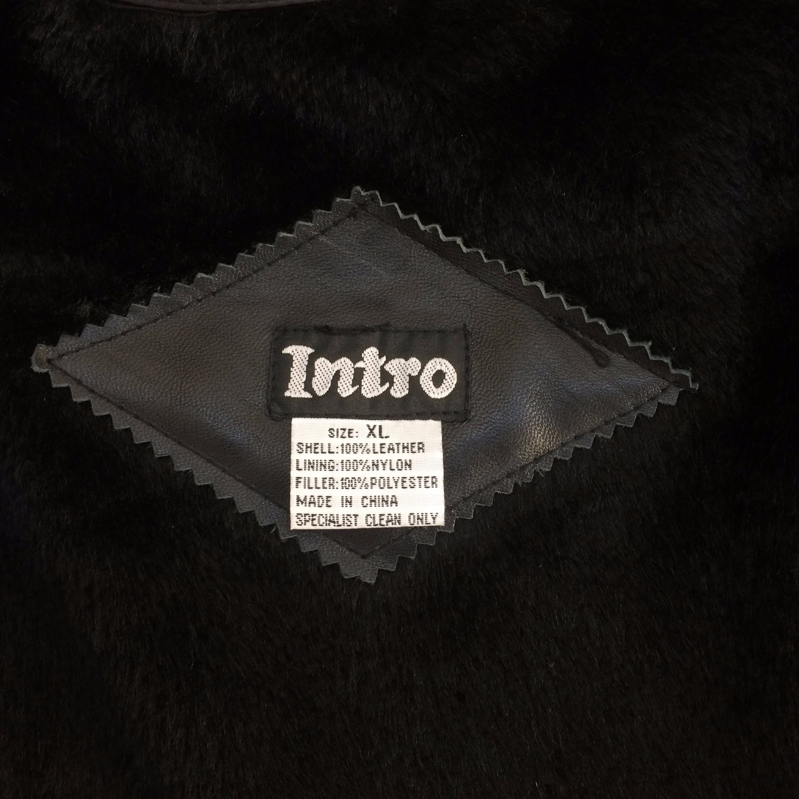 Pre-owned Intro 2984b , Vintage, Zip Out, Men's 4 Button Lambskin Leather 3/4 Coat/jacket In Black