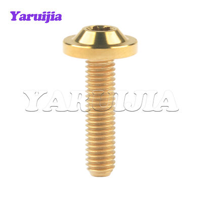 Yaruijia Titanium Bolt M5 M6 M8 Butterfly Torx Head Screws for Bike Ti Fasteners