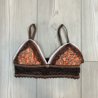 Women s Maaji Small Bralette Boho Lace Trim Patterned