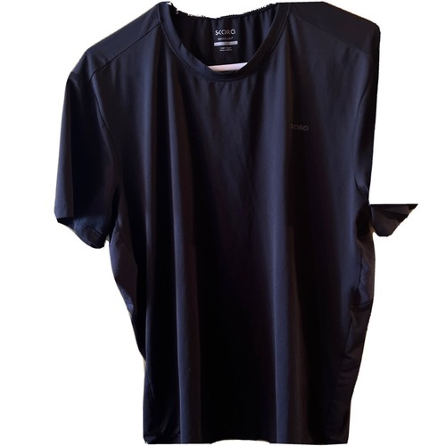 Skora Running Qwick Dry Shirt Size L Black Athletic Tee