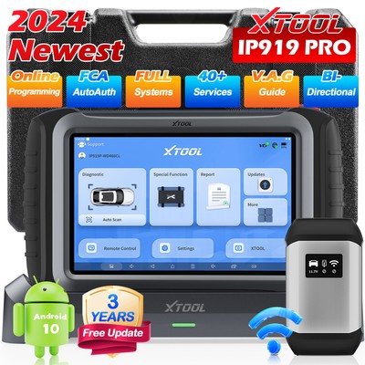 XTOOL IP919 PRO OBD2 Diagnostic tool ECU FCA Topology Mapping V.A.G Immobilizer