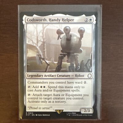 Codsworth, Handy Helper #0014 (NM) Fallout PIP Magic MTG