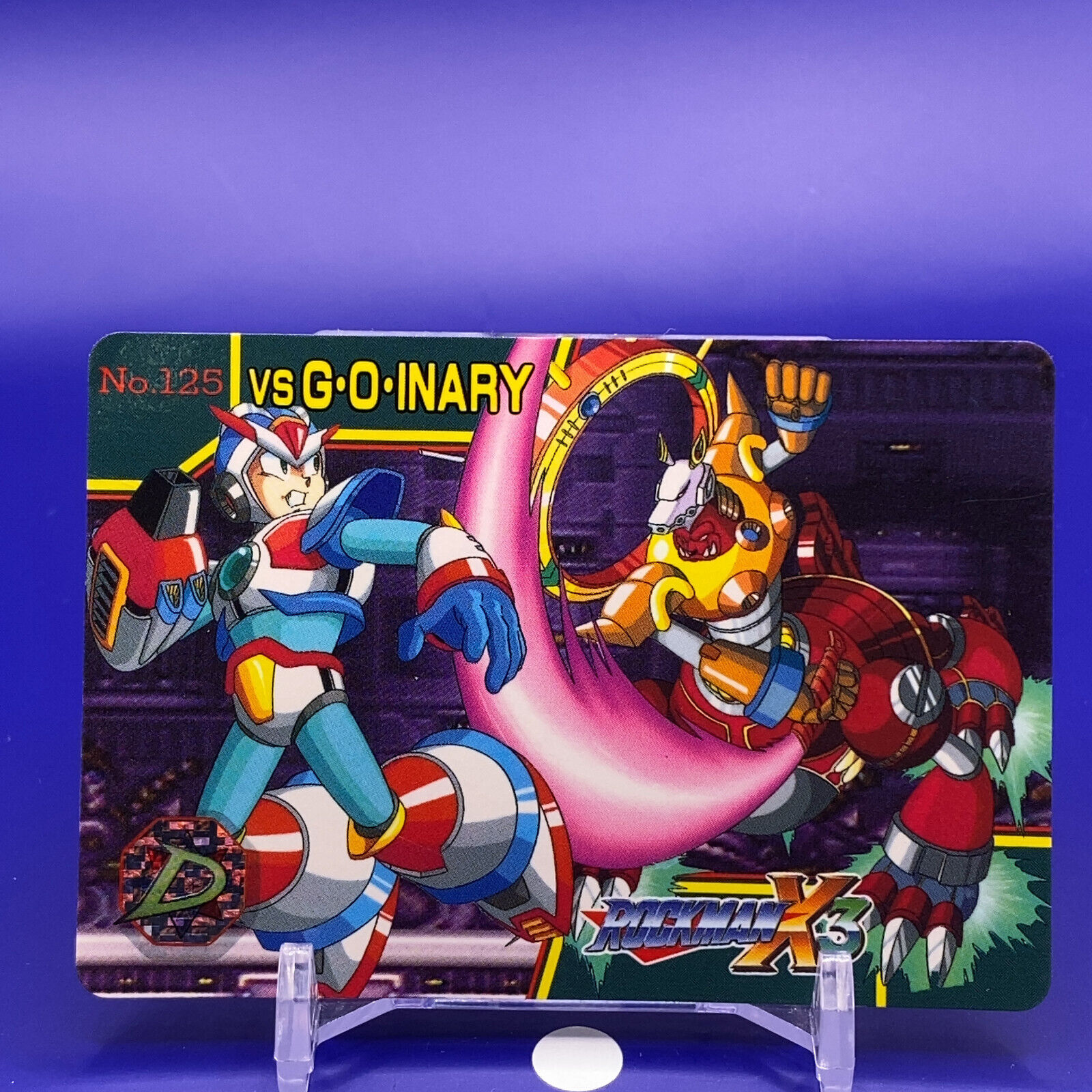 VS G•O•INARY Rockman X3 Card No.125 Bandai 1995 Japanese VS G•O•INARY Rockman X3 Card No.125 Bandai 1995 Japanese