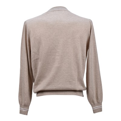 BRUNELLO CUCINELLI BRUNELLO CUCINELLI HERREN 100% KASCHMIR ZWEITON FREIZEIT STRICKJACKE PULLOVER