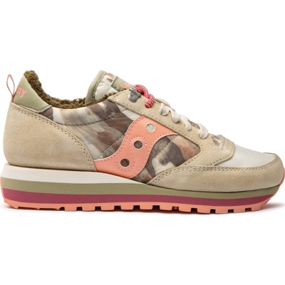 

Saucony Women Jazz Triple Retro Mountain White | Зеленый | Персиковые туфли 8 M, White | green | peach