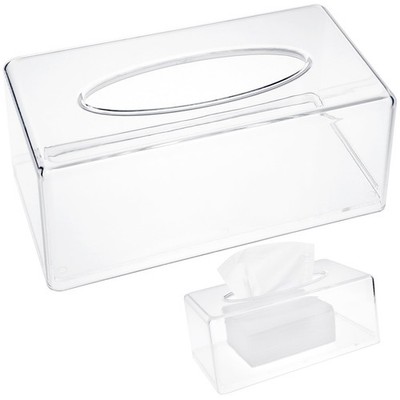 INHEMING Scatole Porta Fazzoletti Rettangolare in Acrilico  Trasparente Sc