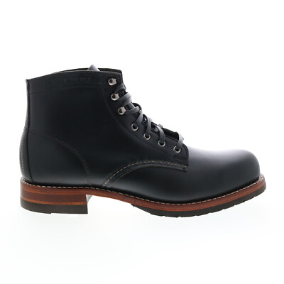 

Wolverine 1000 Mile Plain Toe Boot W40048 Мужские черные повседневные модельные ботинки, Черный, Wolverine 1000 Mile Plain Toe Boot