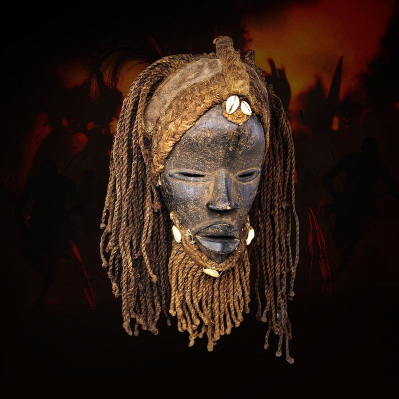 Masque Africain Art Tribal Dan Zapkei Origine CôTe D'Ivoire