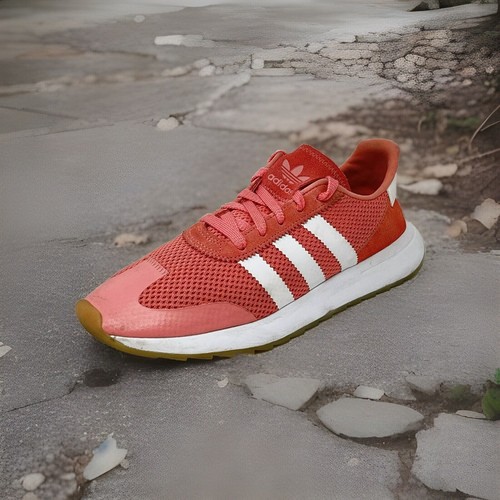 ADIDAS Women 9 Sneakers Coral Pink Mesh Running Jogging
