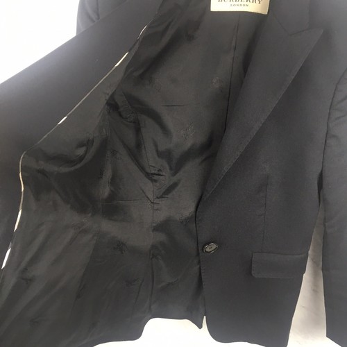 Burberry Blazer Size 2 Womens Black Single Button Classic