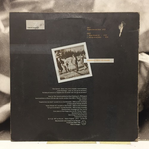 Tibor Szemzo - Snapshot From The Island LP 1988 Hungary