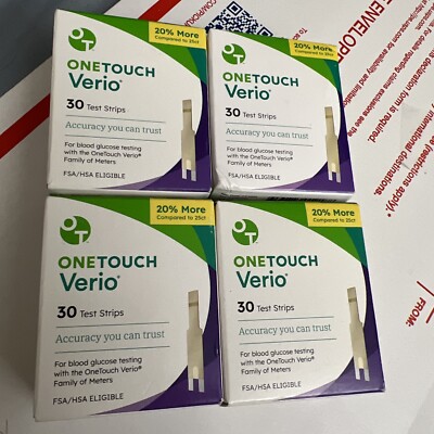 120 Yes 120ct OneTouch  Verio Test Strips exp 11/2025++ Mint Retail