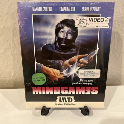 MIND GAMES (1989) BLU-RAY MVD REWIND NEW SEALED W/ SLIPCOVER MINI POSTER RETRO