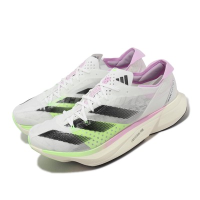 adidas Adizero Adios Pro 3 White Black Lucid Green Men Racing Running IG6444