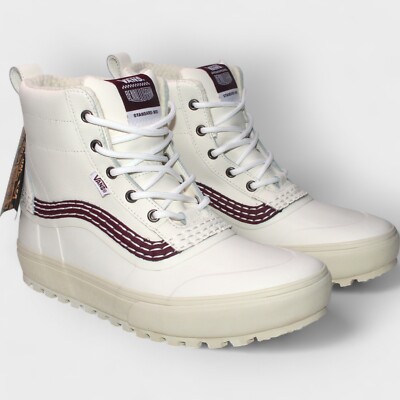 Vans x Benny Urban Standard Mid Snow MTE Boot Marshmallow Burgundy Men's Size 12