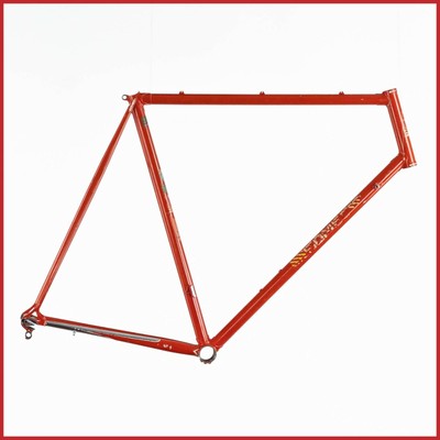 vintage steel road bike frame