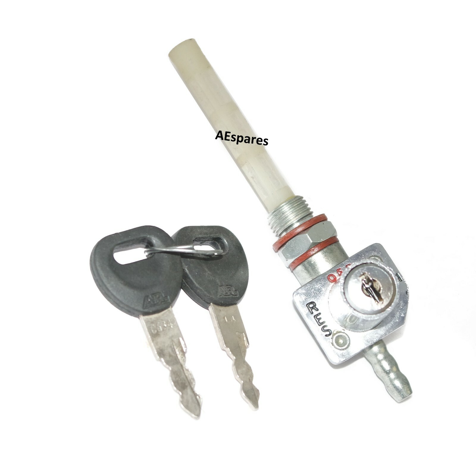 Petrol Fuel Tank Locking Tap Fuel Valve Petcock Switch With 2 Keys Jawa Bike 