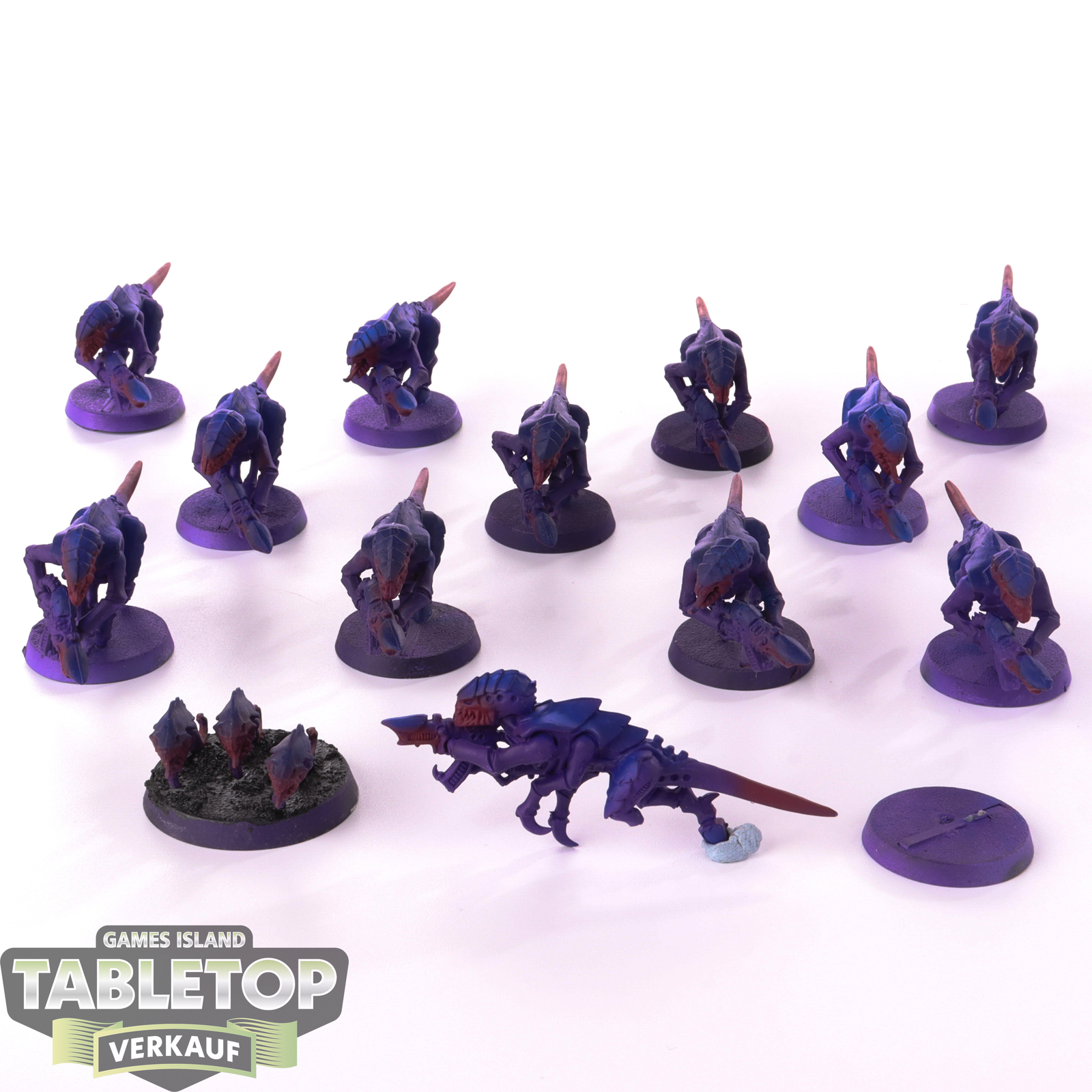 Tyraniden - 12 x Termagant Brood - teilweise bemalt