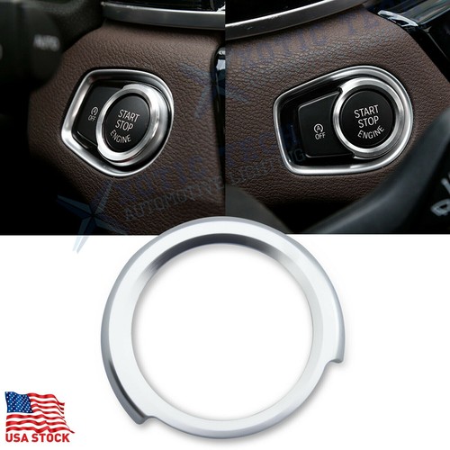 Silver Alloy Keyless Engine Push Start Button Decoration Ring Trim For BMW 2 3 4